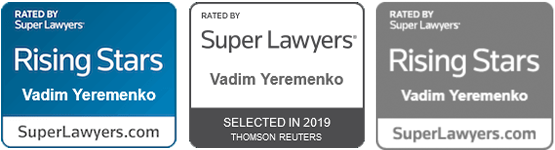 Rated By Super Lawyers | Rising Stars | Vadim Yeremenko | SuperLawyers.com
